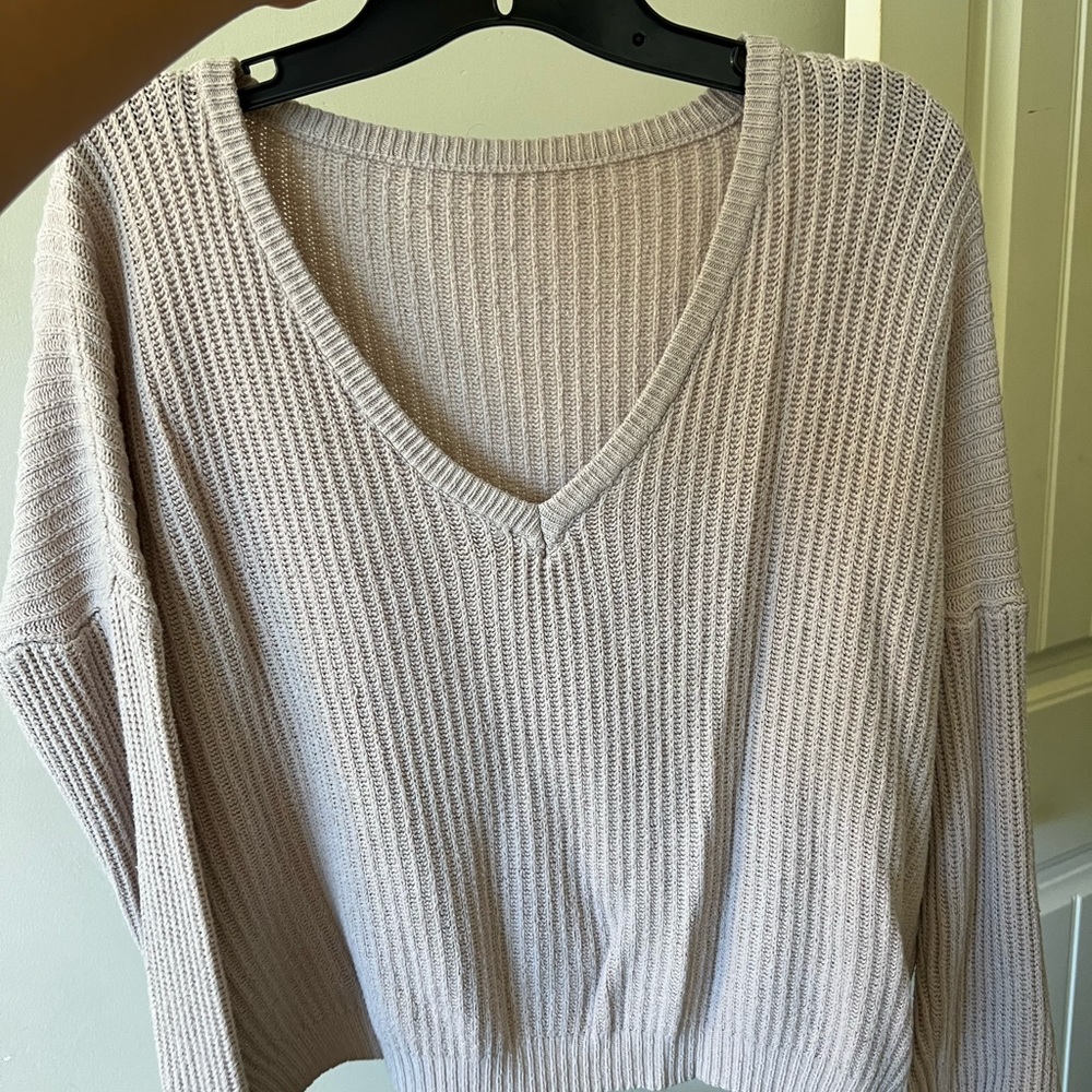 light pink sweater